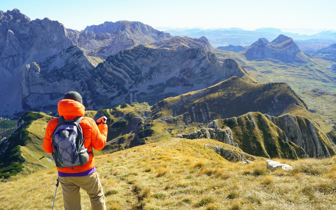 A hiker in Durmitor National Park.